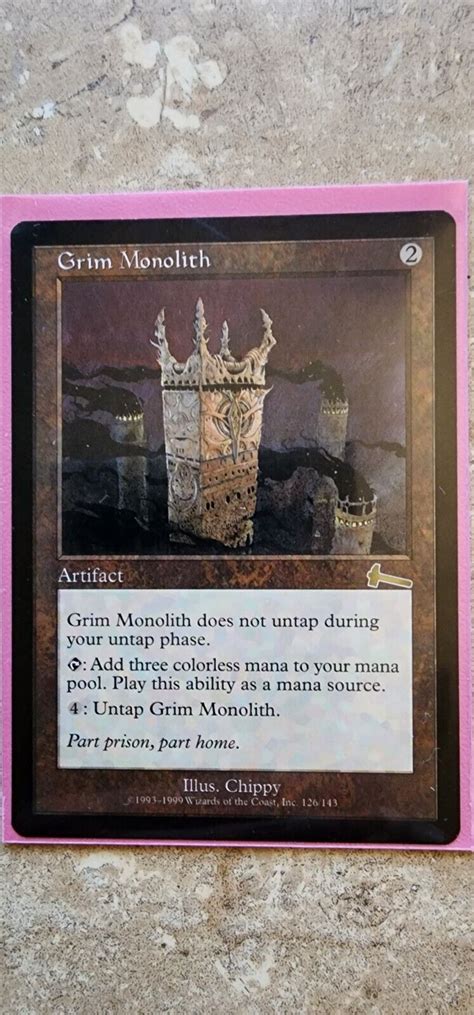 MTG Grim Monolith Urza S Legacy 126 144 Regular Rare NM EBay