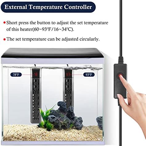 Aquaheat Pro W Ptc Aquarium Heater With External Controller For