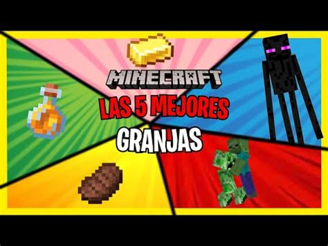 Las 5 MEJORES GRANJAS Para EMPEZAR TU SURVIVAL Minecraft