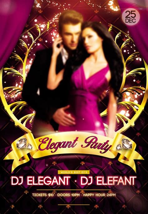 Flyer Psd Template Elegant Party Nitrogfx Download Unique