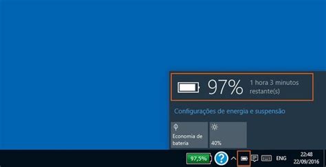 Bateria Acabando Veja Como Checar Total Da Carga Na Tela Do Windows 10