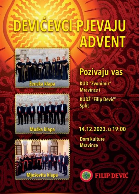 Koncert Devi Evci Pjevaju Advent U Domu Kulture U Mravincima Grad Solin