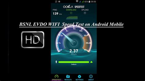 Bsnl Evdo Wifi Speed Test On Mobile Youtube