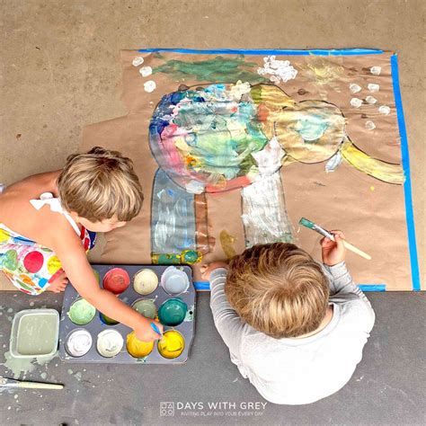 Preschool Painting Activities - Days With Grey