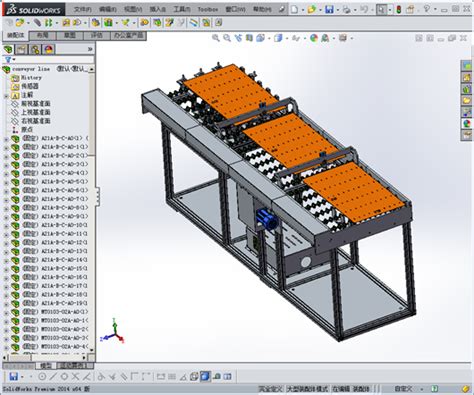 【艳丽】传送线运输线流水线设备 输送线3d模型下载 三维模型 Solidworks模型 制造云 产品模型