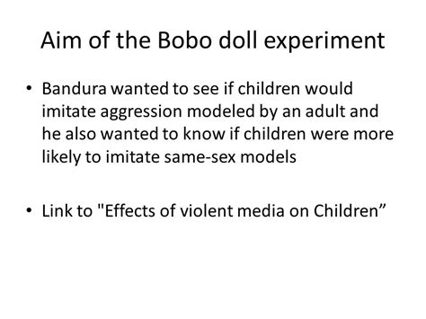 Albert Bandura The Bobo Doll Experiment Paul Im Jennifer Kim Ppt