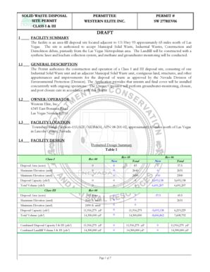 Fillable Online Ndep Nv Site Permit Ndep Nv Fax Email Print Pdffiller