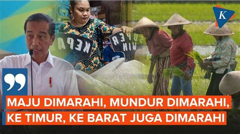 Di Hadapan Petani Jokowi Curhat Serba Salah Pemerintah Jaga Harga