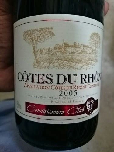 Connaisseurs Club C Tes Du Rh Ne Vivino Us