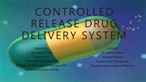 Controlled Release Drug Delivery System2 Ppt Free Download