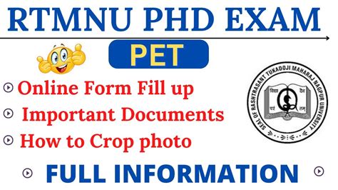 Rtmnu Pet Form Filling 2022 Rtmnu Phd Form Kaisa Bhare Rtmnu Pet