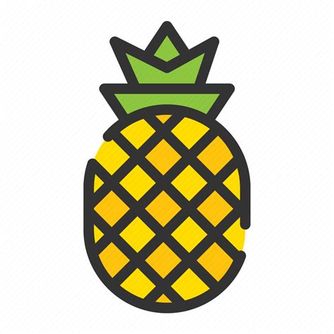 Pineapple Fruit Healthy Organic Food Icon Download On Iconfinder