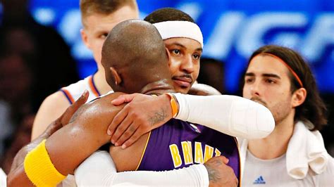 Carmelo Anthony Reflects On Kobe Bryant Ahead Of Duos Final Meeting