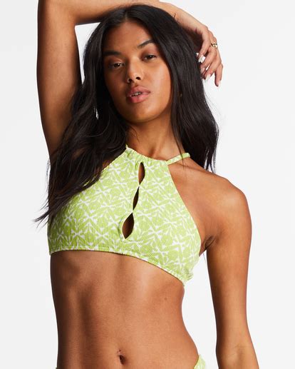 Thats Cute High Neck Bikini Top Billabong