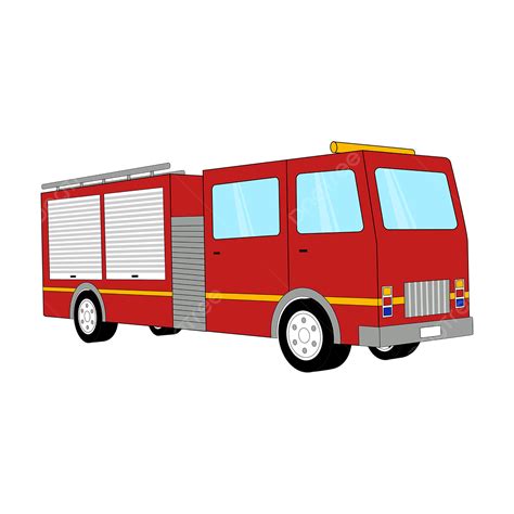 Red Fire Truck Clipart Hd Png Red Three Dimensional Fire Fighting