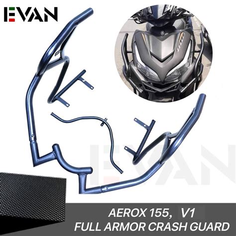 Aerox V Full Armor Crash Guard Stainless Steel Cnc Alloy Made In