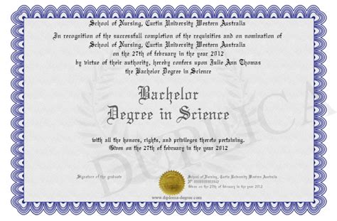 Bachelor Degree in Science