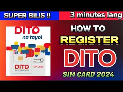 How To Register Dito Sim Card Paano Mag Register Ng Dito Sim Card