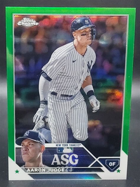 2023 Topps Chrome Update Aaron Judge ASG Green Refractor SP 99 Yankees