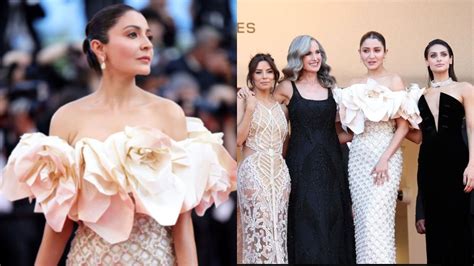 Cannes Anushka Sharma Takes Centre Stage In Off Shoulder Richard