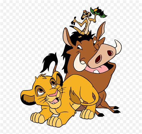 Clipart Lion King Simba Timon And Pumbaa Simba Pumba I Timon Emoji