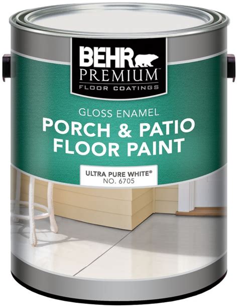 A White Paint With The Words Porch And Patio Floor Paint On Its Side