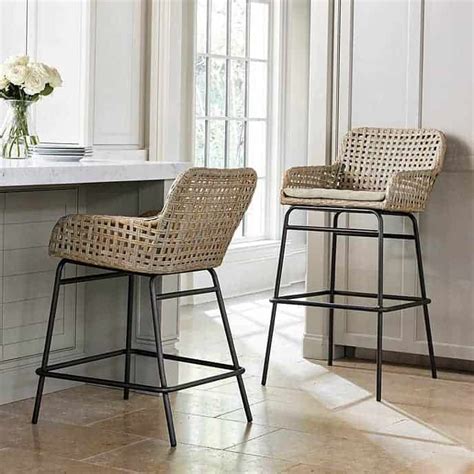 Budget Friendly Farmhouse Style Bar Stools with Backs