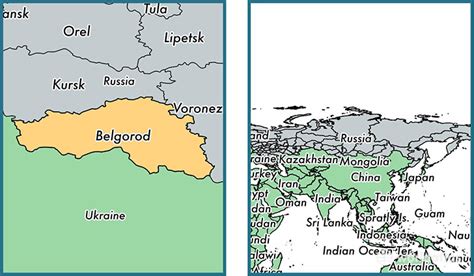 belgorod oblast administrative region russia map  belgorod oblast ru   belgorod