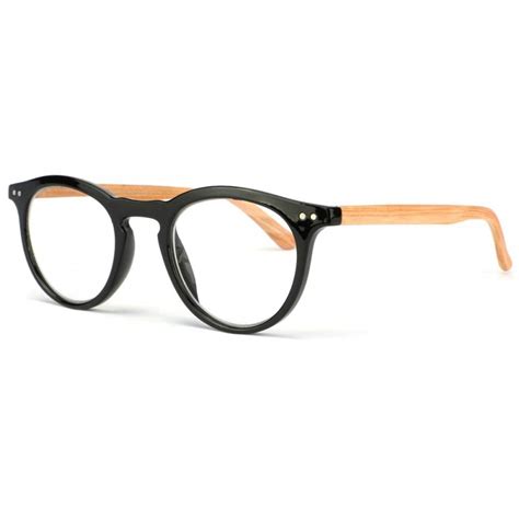 Lunettes Loupe Rondes Noir Lunettes Lecture Bois Originales Livr H