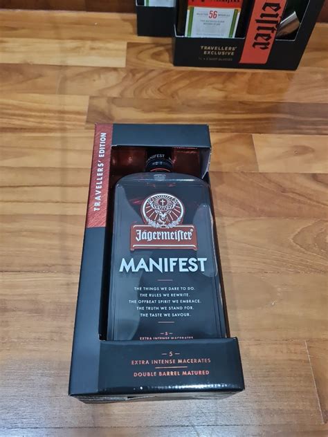 Jagermeister Manifest 1L Travellers Exclusive Food Drinks Alcoholic