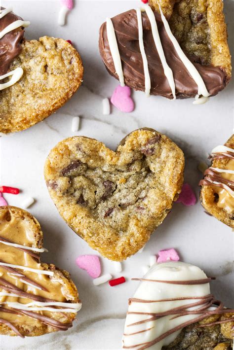 Heart Shaped Chocolate Chip Cookies Savor The Best