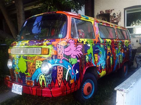 Alex Currie A K A Runt S Paint Job On The Van Finally Complete Hippie Van Man