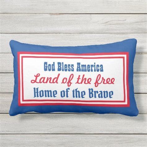 Retro Patriotic Lumbar Pillow