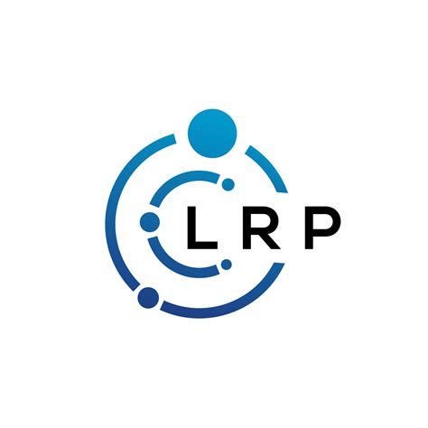 LRP letter technology logo design on white background. LRP creative ...