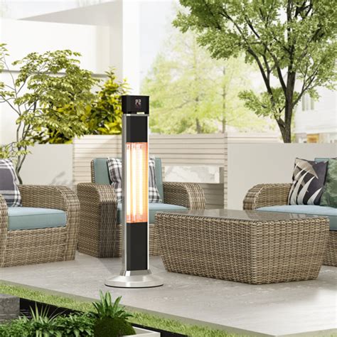 Bkb Infrared Watt Electric Standing Patio Heater Wayfair