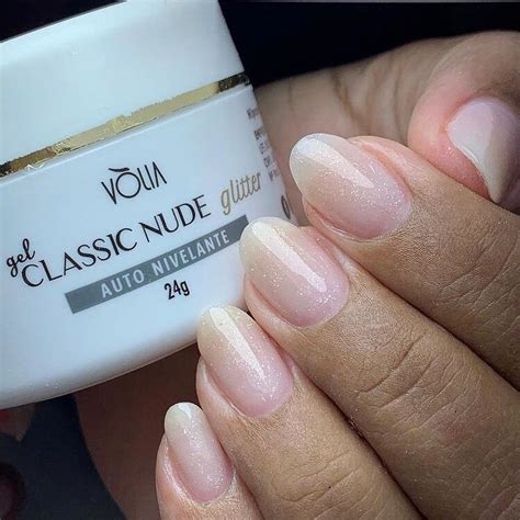 Gel Classic Nude C GLITTER Vólia Shopee Brasil
