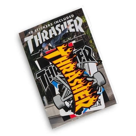 Thrasher Sticker Pack (10pcs.) | *WOMEN \ Accessories *MEN \ Accessories BRANDS \ Thrasher ...