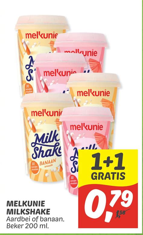 MELKUNIE MILKSHAKE Aanbieding Bij Dekamarkt