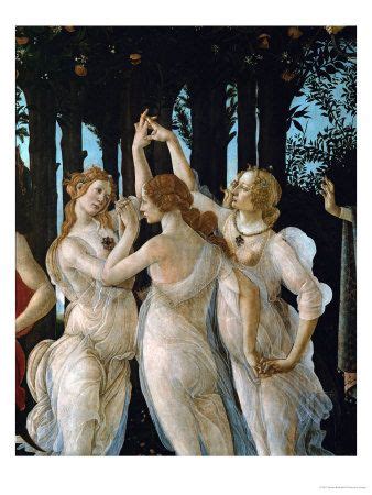 La Primavera The Three Graces Sandro Botticelli Right Hand