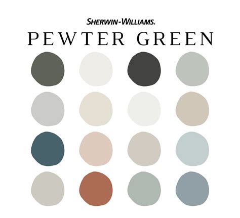 Sherwin Williams Pewter Green Color Palette Nish