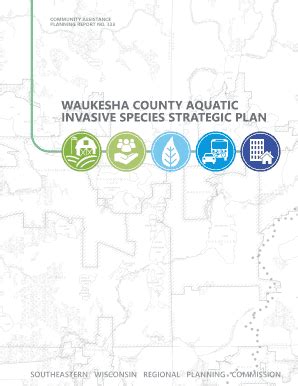 Fillable Online Waukesha County Aquatic Invasive Species Strategic Plan