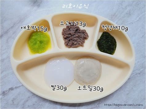 📍초기 토핑 이유식 1 청경채 큐브 만들기 쌀오트밀 8배죽 베이비무브 믹서기 안 갈림 완모아기 이유식 네이버 블로그