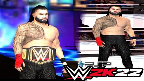 WWE 2K22 PSP Android PPSSPP ROMAN REIGNS Texture For DON2K21 And BORN