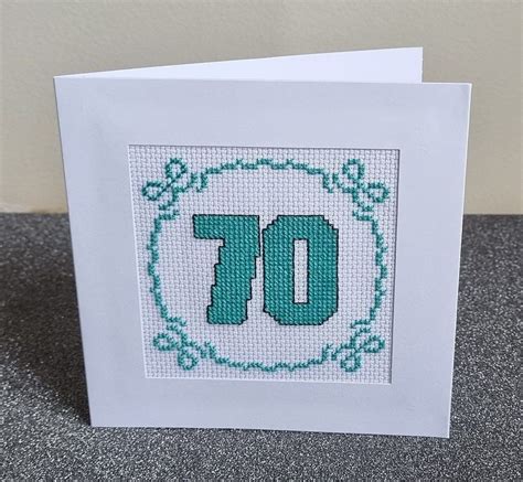 Th Birthday Card Cross Stitch Kit Artofit