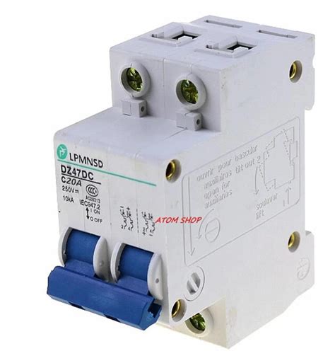 DC 2P 20A Circuit Breaker MCB 2 Poles MCB Solar Energy Photovoltaic PV