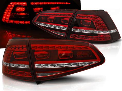 Pilotos Traseros Led Vw Golf 7 13 Rojo Blanco Led Gti Look 431 00