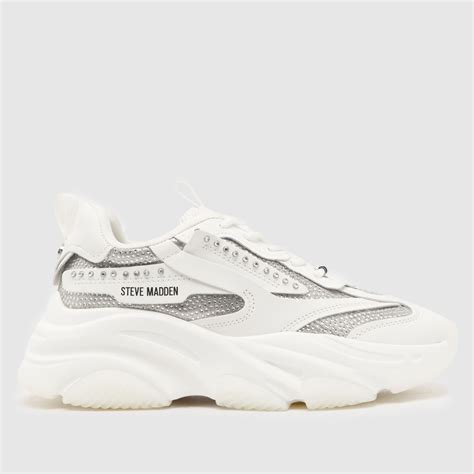 Steve Madden Possessionr White Trainers In White Shoefreak