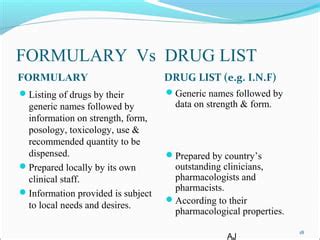 Hospital Formulary Ppt