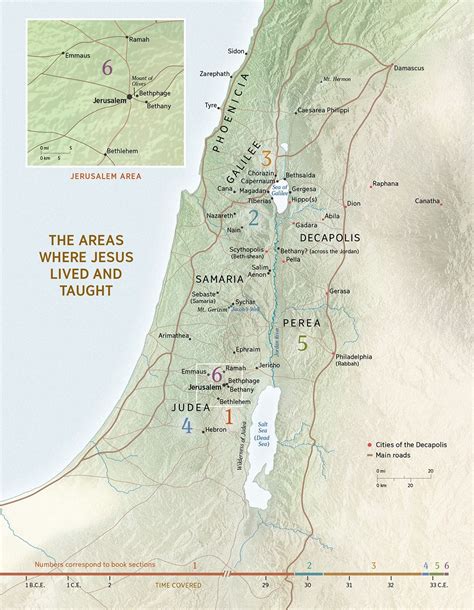 Map Of Where Jesus Grew Up