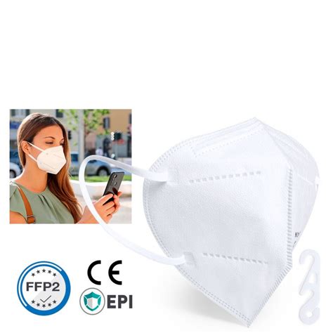 Masque FFP2 Jetable Auto Filtrant En Coloris Blanc